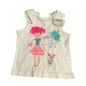 Childrens Place Sequin Pineapple Lace Tank k 192